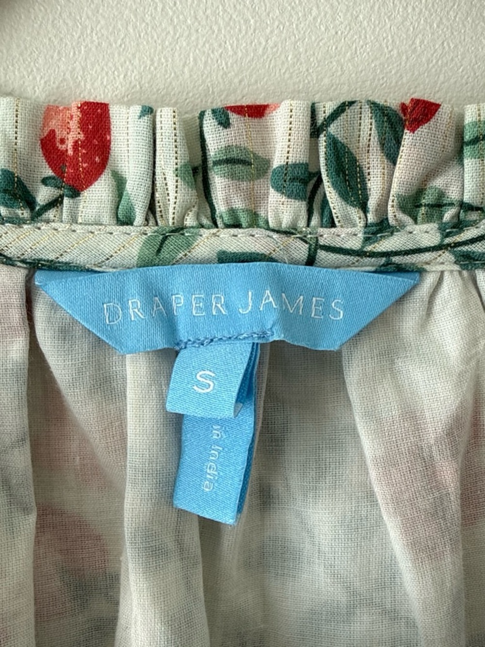 Draper James Kellie babydoll dress in Strawberry Field size S - Picture 3 of 4